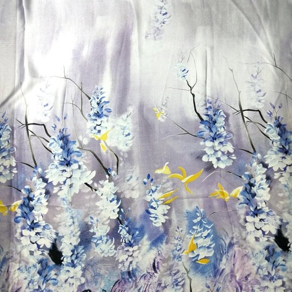 Satin Scarves Women Long Elegant Gift Box Silk Feel Wisteria Color - Picture 4 of 5